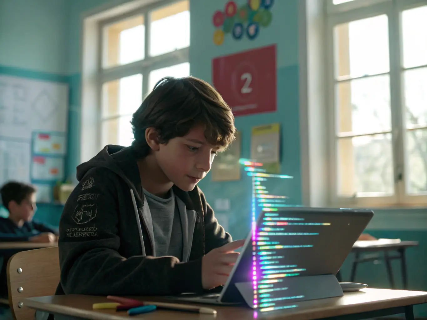 A student successfully debugging code on their laptop, with a satisfied expression, showcasing the problem-solving skills gained from the course.